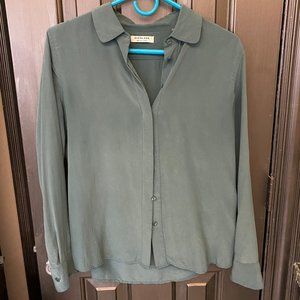 Everlane Long Sleeve Silk Blouse, Small